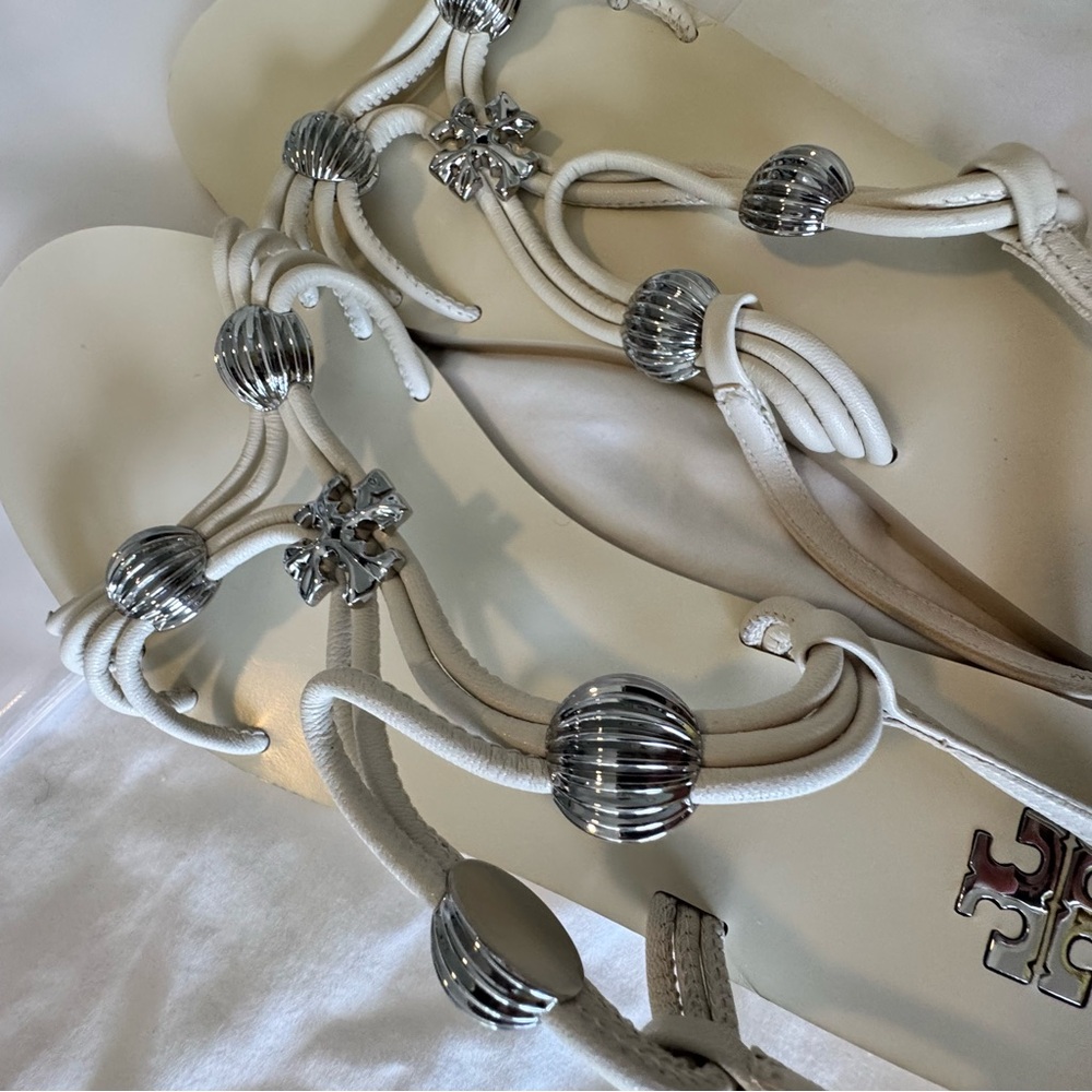 Tory Burch Capri Multi Strap Sandal Sz 8.5 - Picture 14 of 15